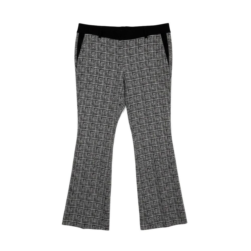Lane Bryant Dress Pants Slacks  Plaid Boot Cut Black White 18